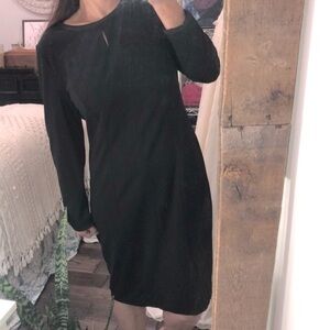 Talbots black shift dress size 10